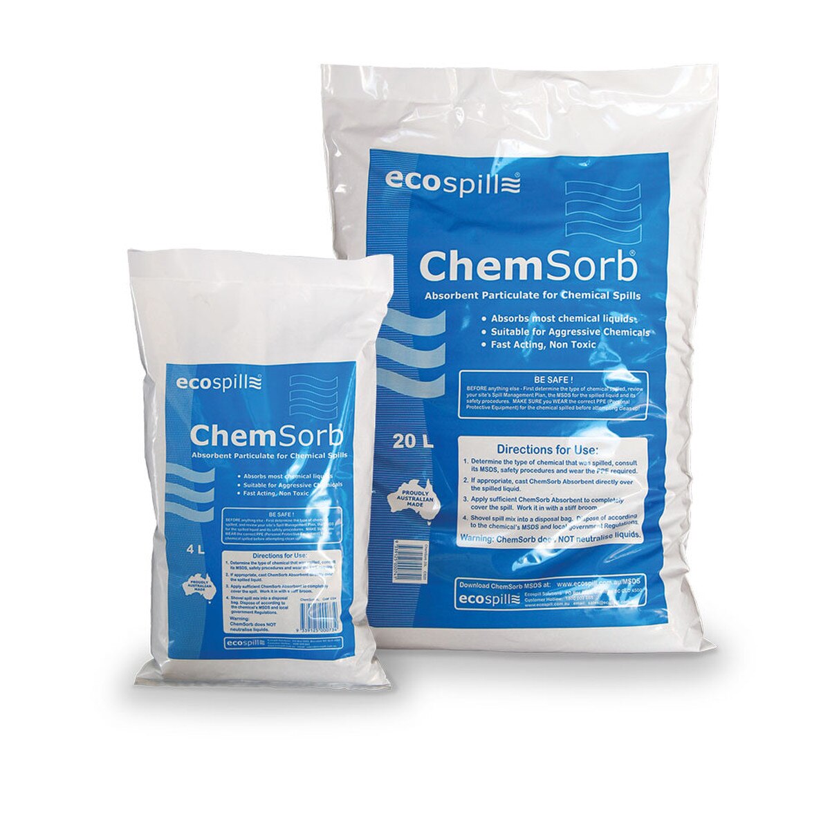 CS4 ChemSorb 4L Chemical Absorbent Powder | zeolite | Ecospill Spill Kits | Chemical spills | Spill clean up | brisbane | sydney | melbourne | perth | leading chemical absorbent